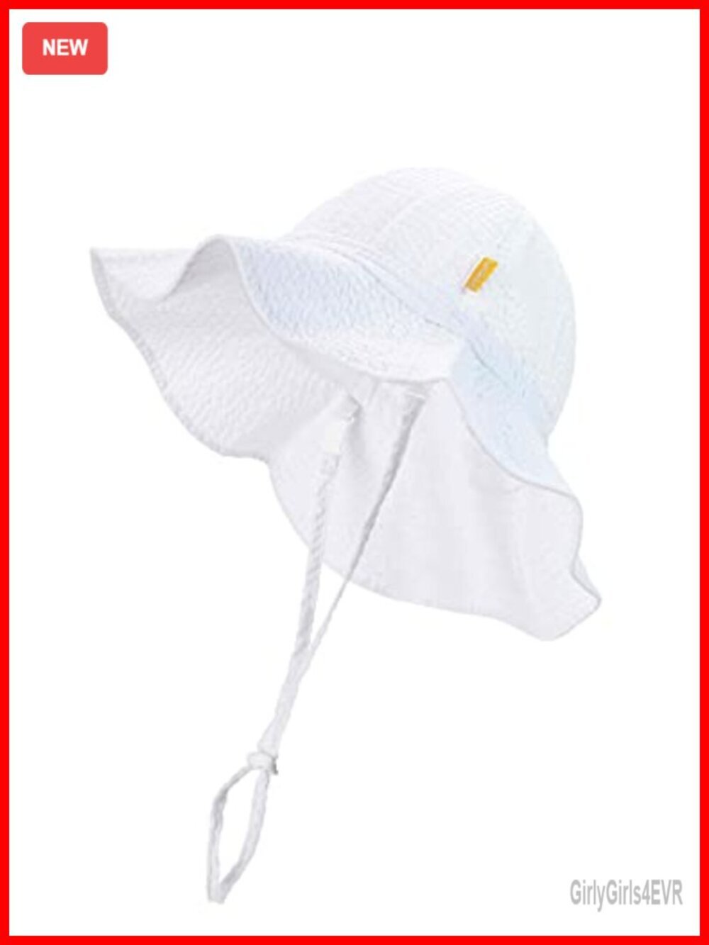 UPF 50+ Wide Brim Bucket Hat Adjustable Drawstring Sun Protection